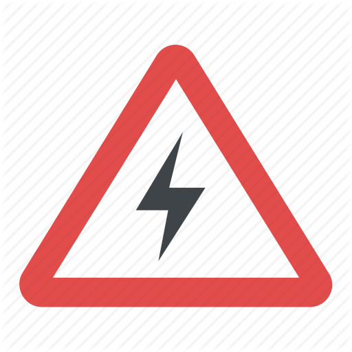 Hazard Alert Symbol, High Voltage Symbol, Risk Of Electric Shock