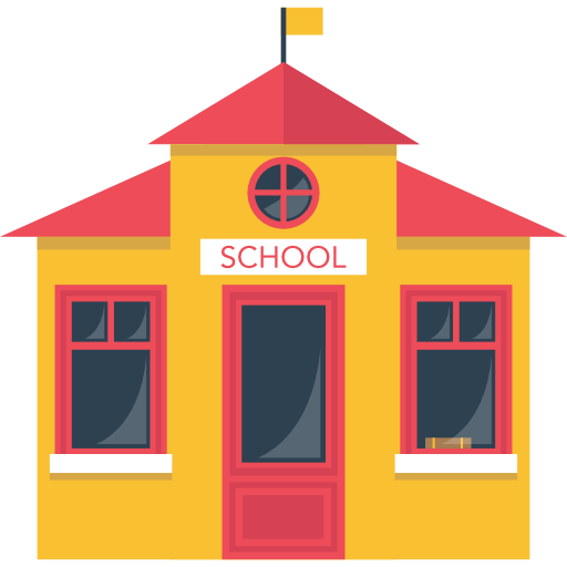 College, Education, University, High School, Buildings, School Icon