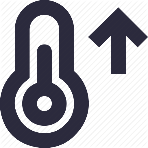 High Temperature, Hot Day, Summer, Temperature, Thermometer Icon