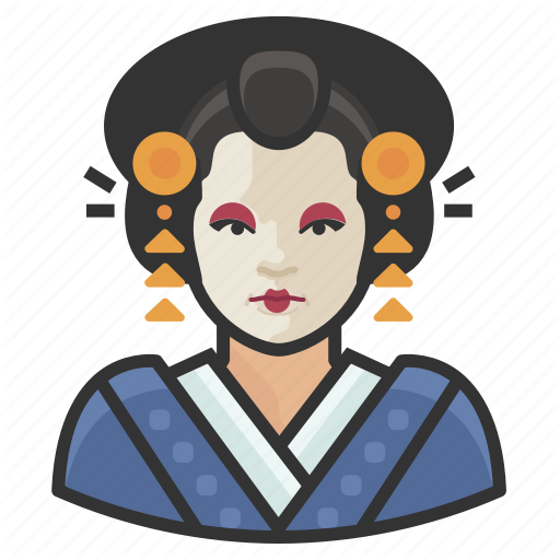 Avatar, Avatars, Japanese, Traditional, Woman Icon