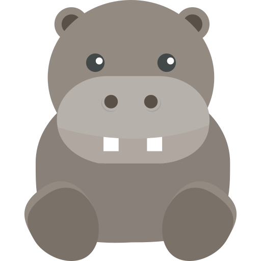 Hippo, Flat, Hand Icon With Png And Vector Format For Free