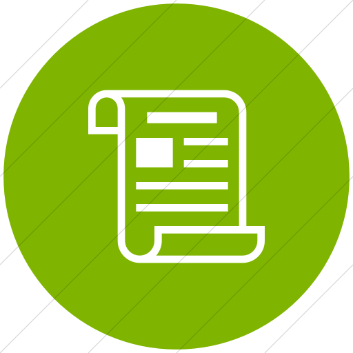 Flat Circle White On Green Iconathon Historical