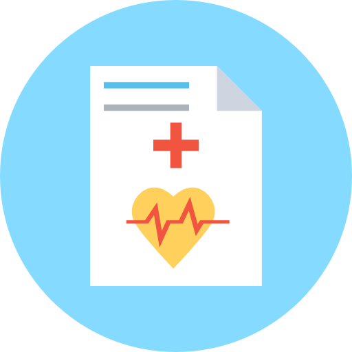 Medical History Icon Medical And Health Vectors Market