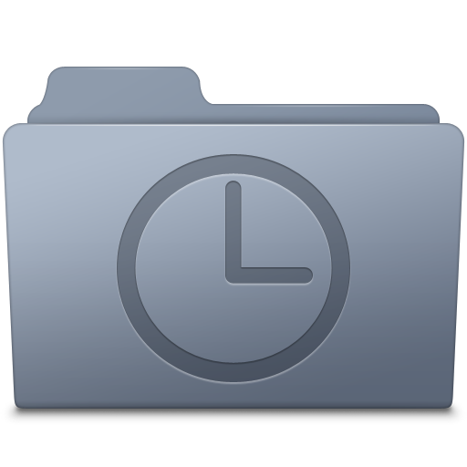 History Folder Graphite Icon Smooth Leopard Iconset Mcdo Design