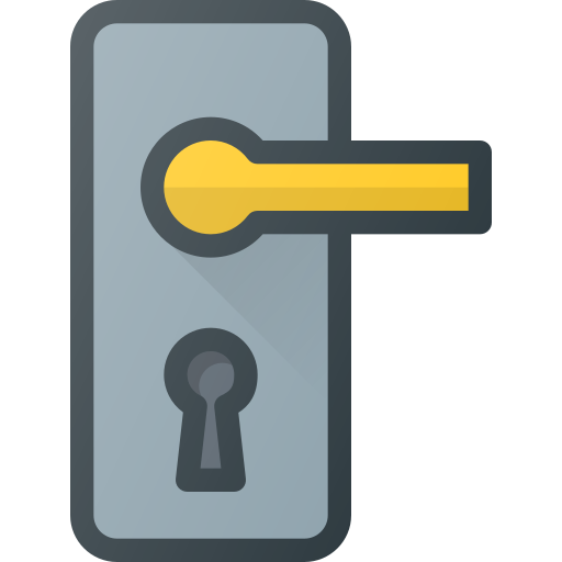 Handle, Door, Lock, Key, Hole Icon Free Of Free Set Color Outline