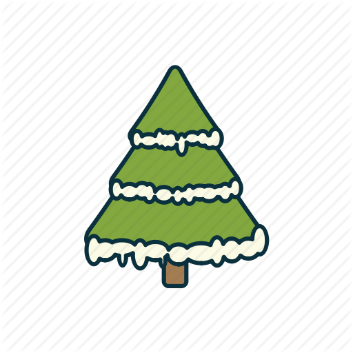 Christmas, Elements, Fir Tree, Holidays, Pack, Snow, Icon