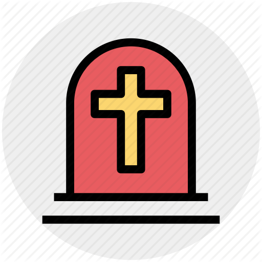Grave, Gravestone, Graveyard, Holy Cross, Tombstone Icon
