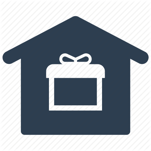 Gift, Home Delivery, Package, Property, Real Estate Icon