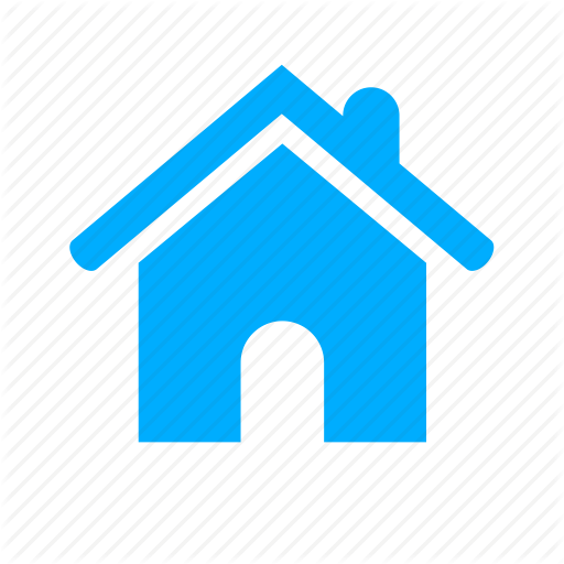 Blue, Building, Estate, Home, House, Real Icon