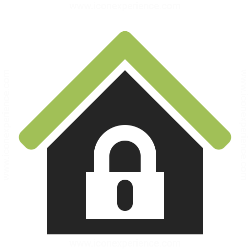Home Lock Icon Iconexperience