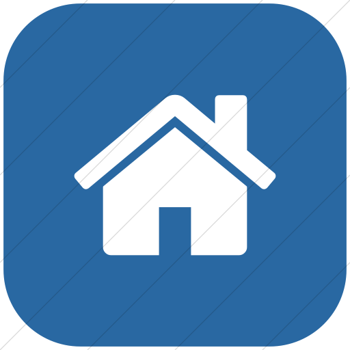 Flat Rounded Square White On Blue Bootstrap Font