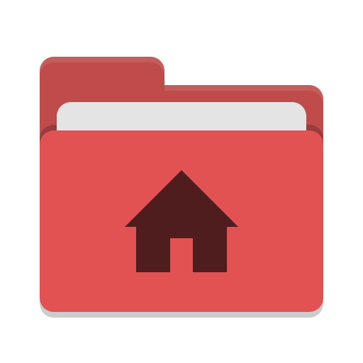 User Red Home Icon Papirus Places Iconset Papirus Development Team