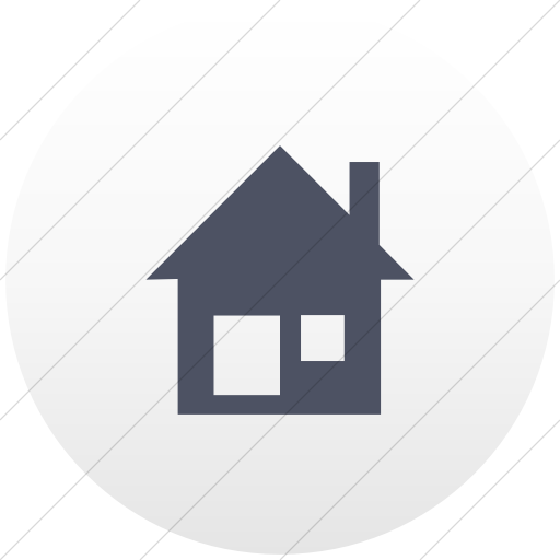 Flat Circle Blue Gray On White Gradient Raphael Home Icon