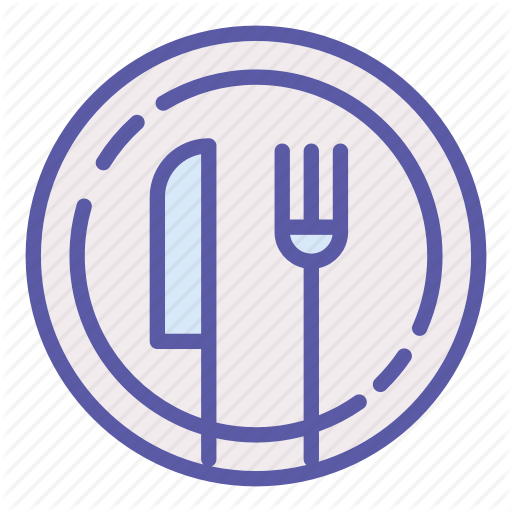 Dinner, Food, Fork, Kitchen, Knife, Lunch, Plate Icon