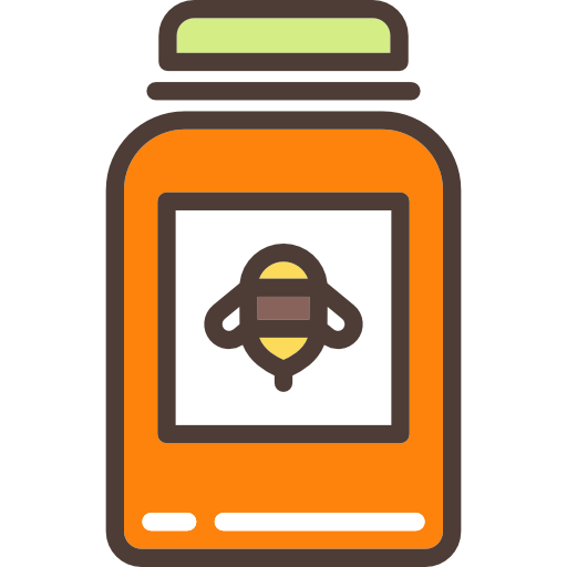 Jar, Sweet, Healthy, Food, Pot, Bee, Honey Icon
