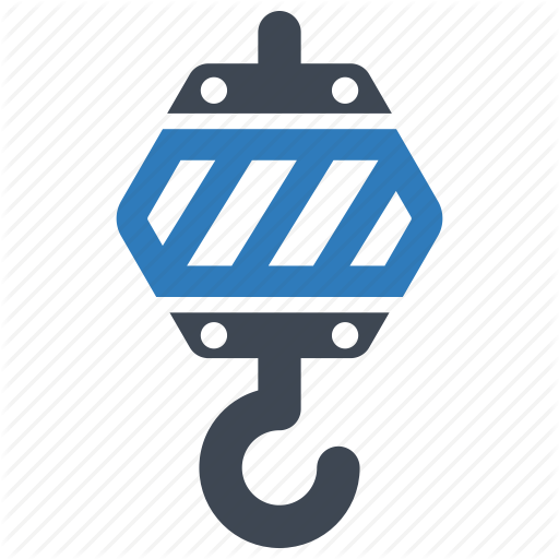 Construction, Crane, Hook Icon