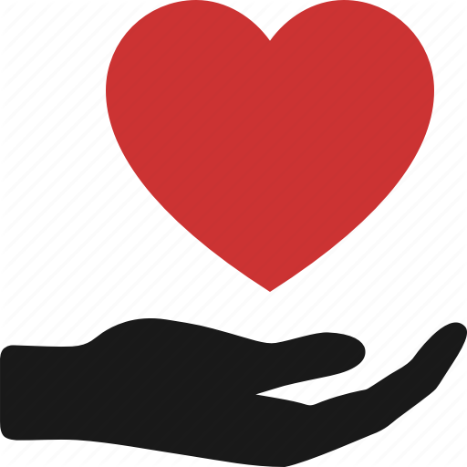 Charity, Give, Hand, Heart Care, Hope, Love, Proposal Icon