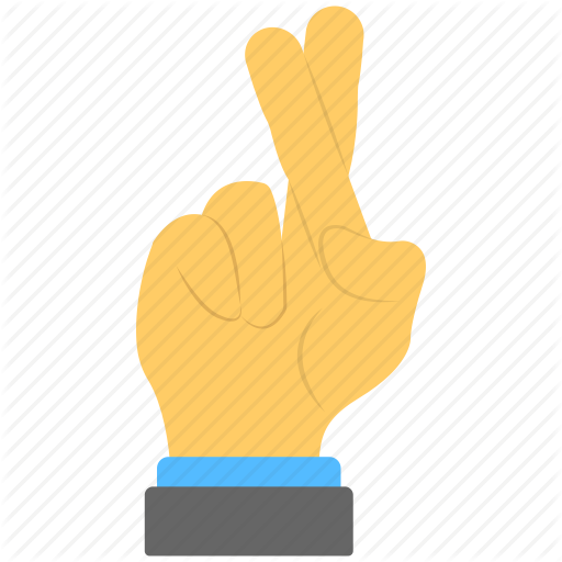 Crossed Finger, Flat Icon, Hand, Index Finger, Lets Hope Icon