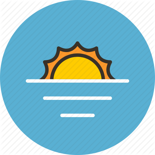 Ecology, Horizon, Nature, Sea, Summer, Sun, Water Icon