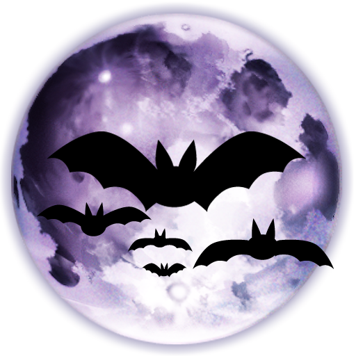 Horror Bats Moon Png