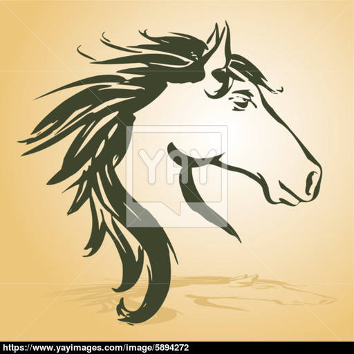 Horse Head Vector