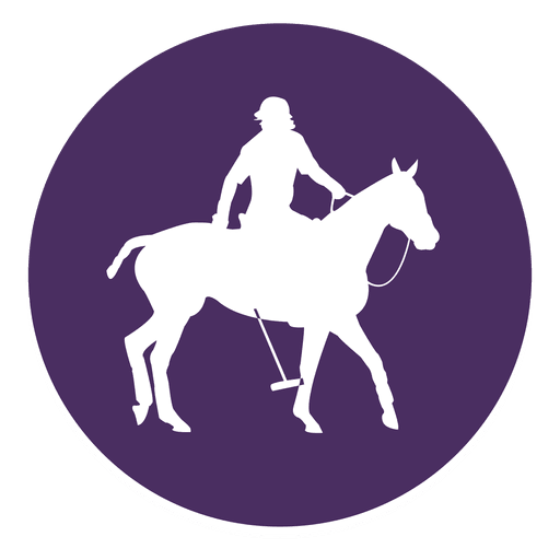 Horse Polo Circle Icon