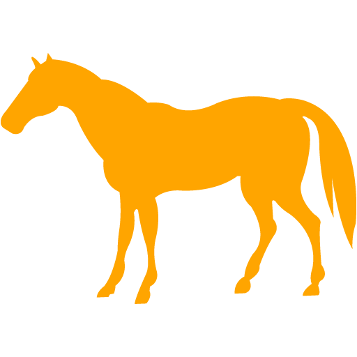 Orange Horse Icon