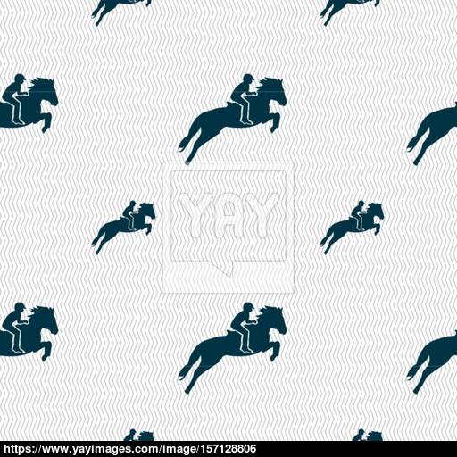 Horse Race Derby Equestrian Sport Silhouette Of Racing Horse