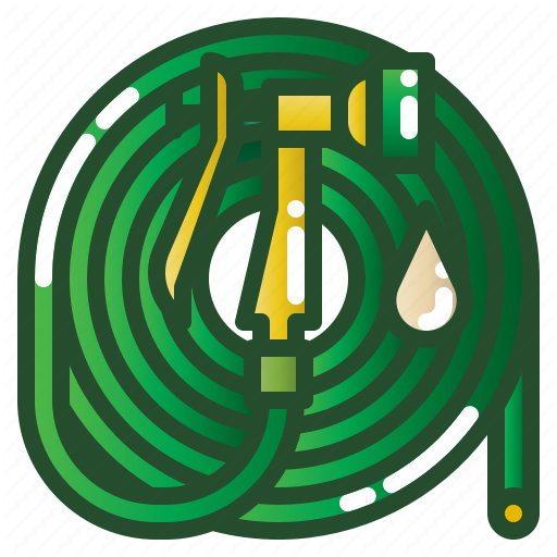 Garden, Hose, Rubber, Tool, Water Icon