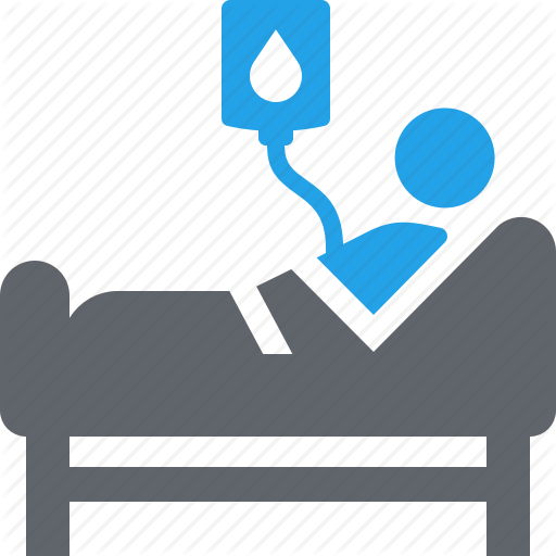 Hospital Bed, Medical Care, Patient Icon