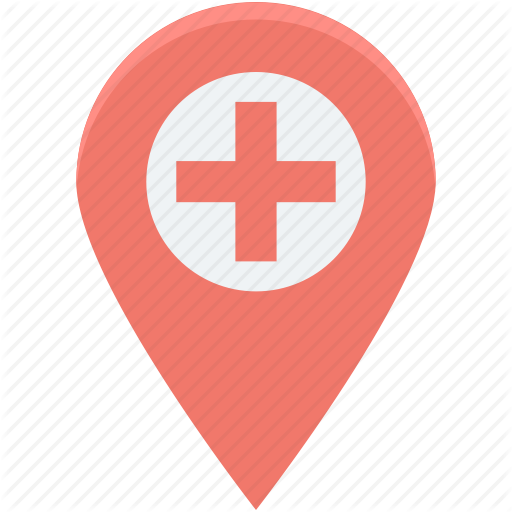 Health Clinic, Hospital Location, Hospital Pin, Location Pin, Map