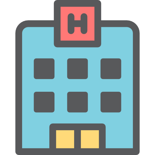 Medical Hospital Skyblue Icon