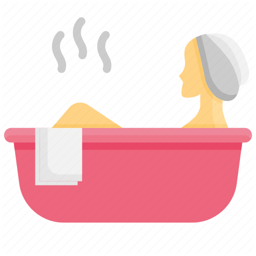 Bath, Bathtub, Hot, Relaxation, Spa, Water, Woman Icon