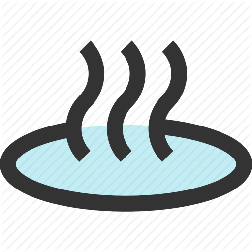 Hot, Natural, Spring, Water Icon