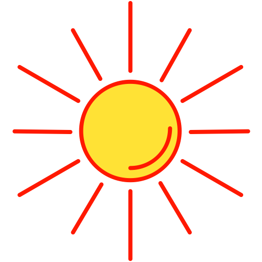 Sun, Sunny, Hot, Weather Icon