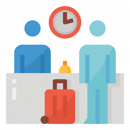 Check, In, Register, Residence, Time Icon