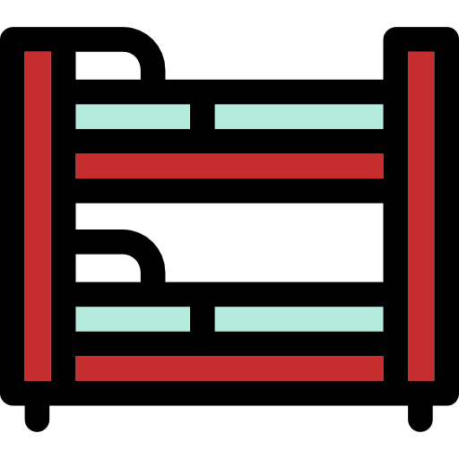 Hostel, Hotel, Rest, Bunk Bed Icon