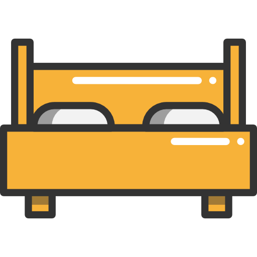 Sleeping, Hotel, Bed Icon