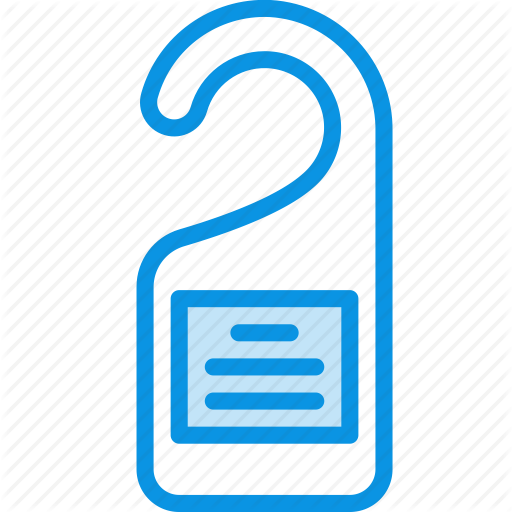 Disturb, Hotel, Room Icon
