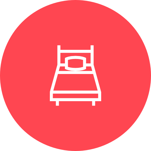 Red, Single, Room Icon Free Of Hotel And Spa Icons