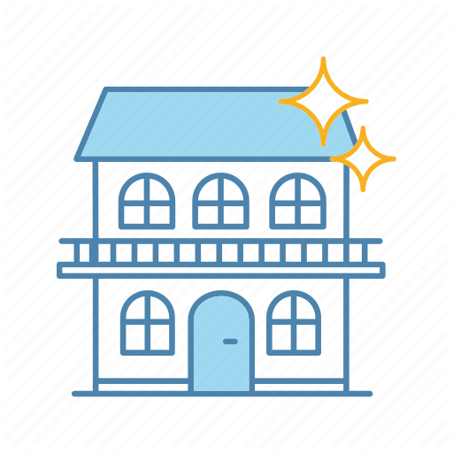 Building, Cleaning, Cottage, Home, House, Shine, Sparkle Icon