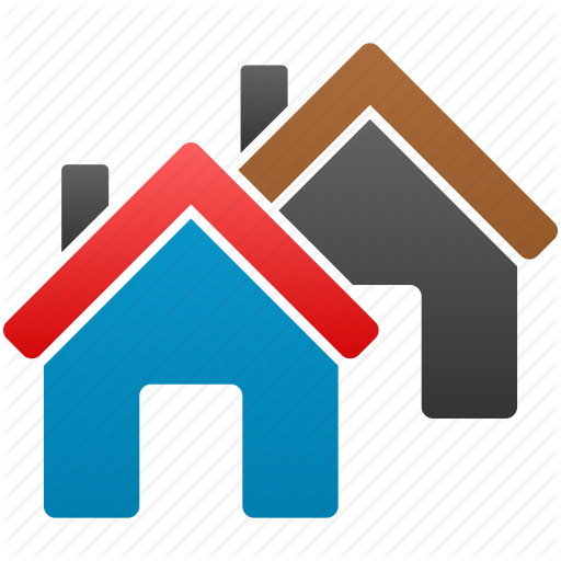 City, Homes, Houses, Property, Real Estate, Residence, Village Icon