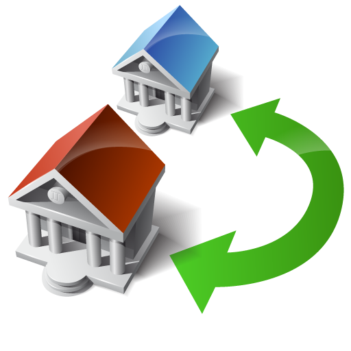Houses, Swap, Transfer, Wire Icon