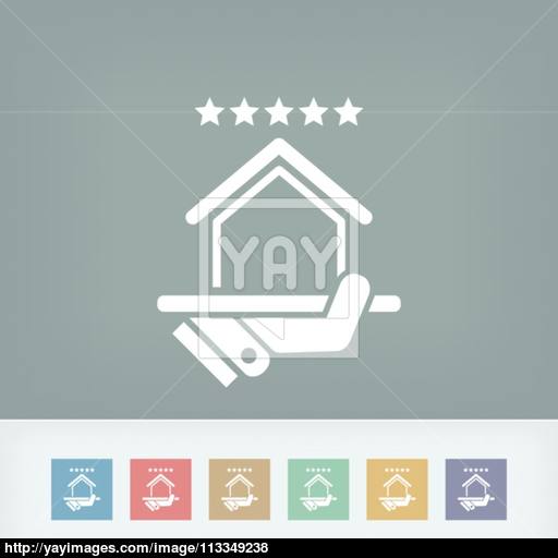Top Rating Icon House Vector