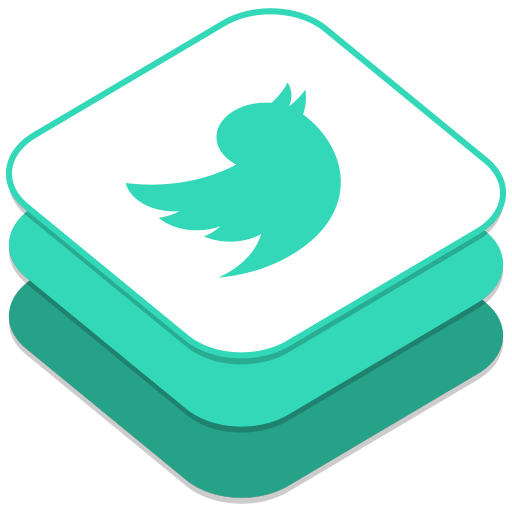 Twitter Icon Style Social Iconset Designbolts