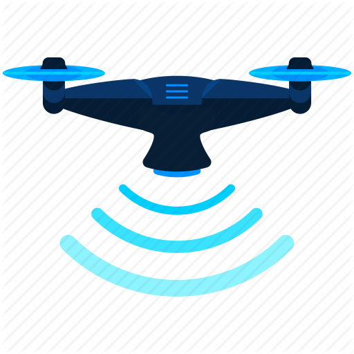 Drone, Hover, Scan Icon