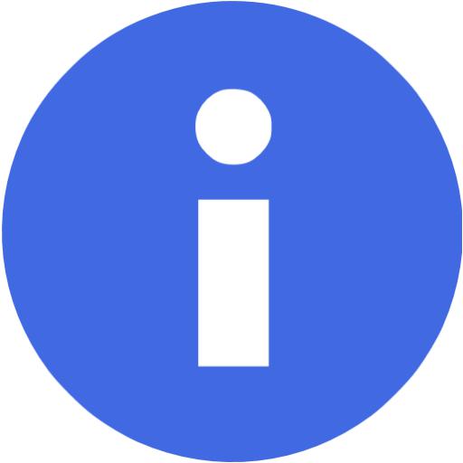 Royal Blue Info Icon