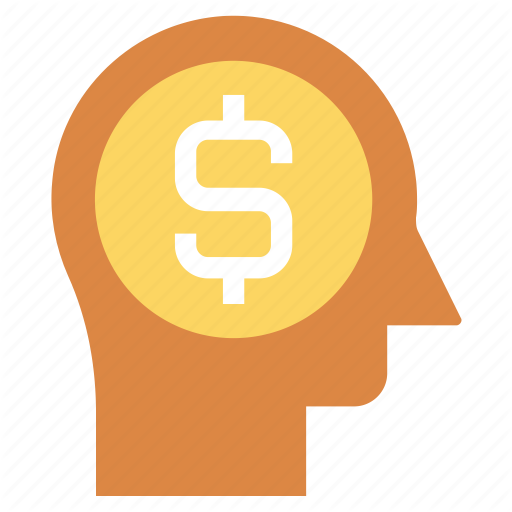 Dollar, Head, Human Head, Mind, Money, Thinking Icon