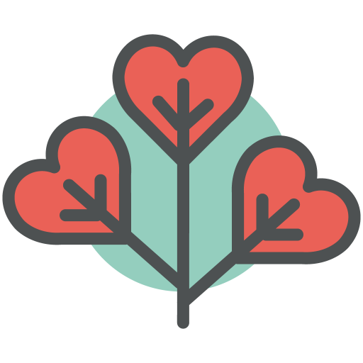 Heart, Plant Icon Free Of Flat Line Valentine Icons