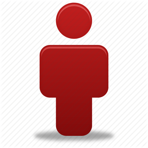 Human, Male, Man, People, Person, Profile, Red, User Icon Icon